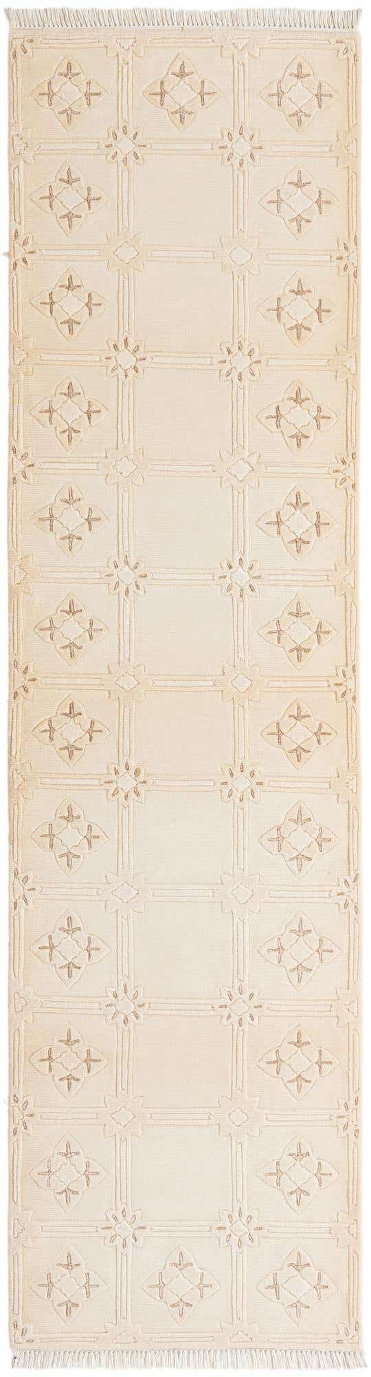 2' 11 x 9' 9 Hand Knotted Darya Wool Runner Rug