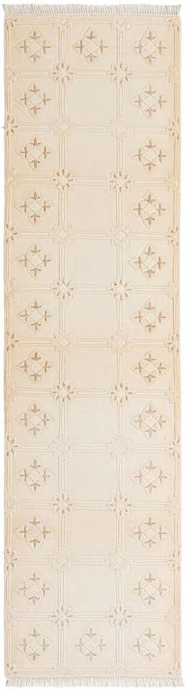 2' 11 x 9' 9 Hand Knotted Darya Wool Runner Rug