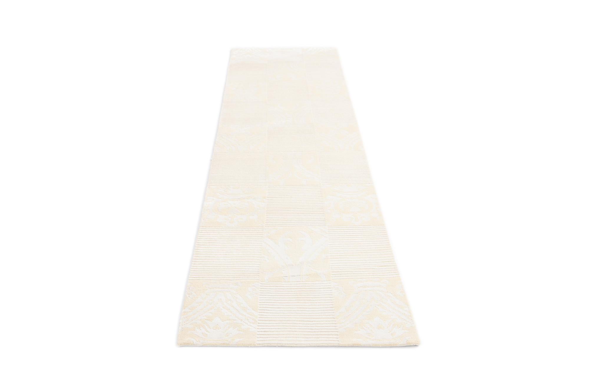 2' 7 x 9' 10 Hand Knotted Darya Wool Runner Rug
