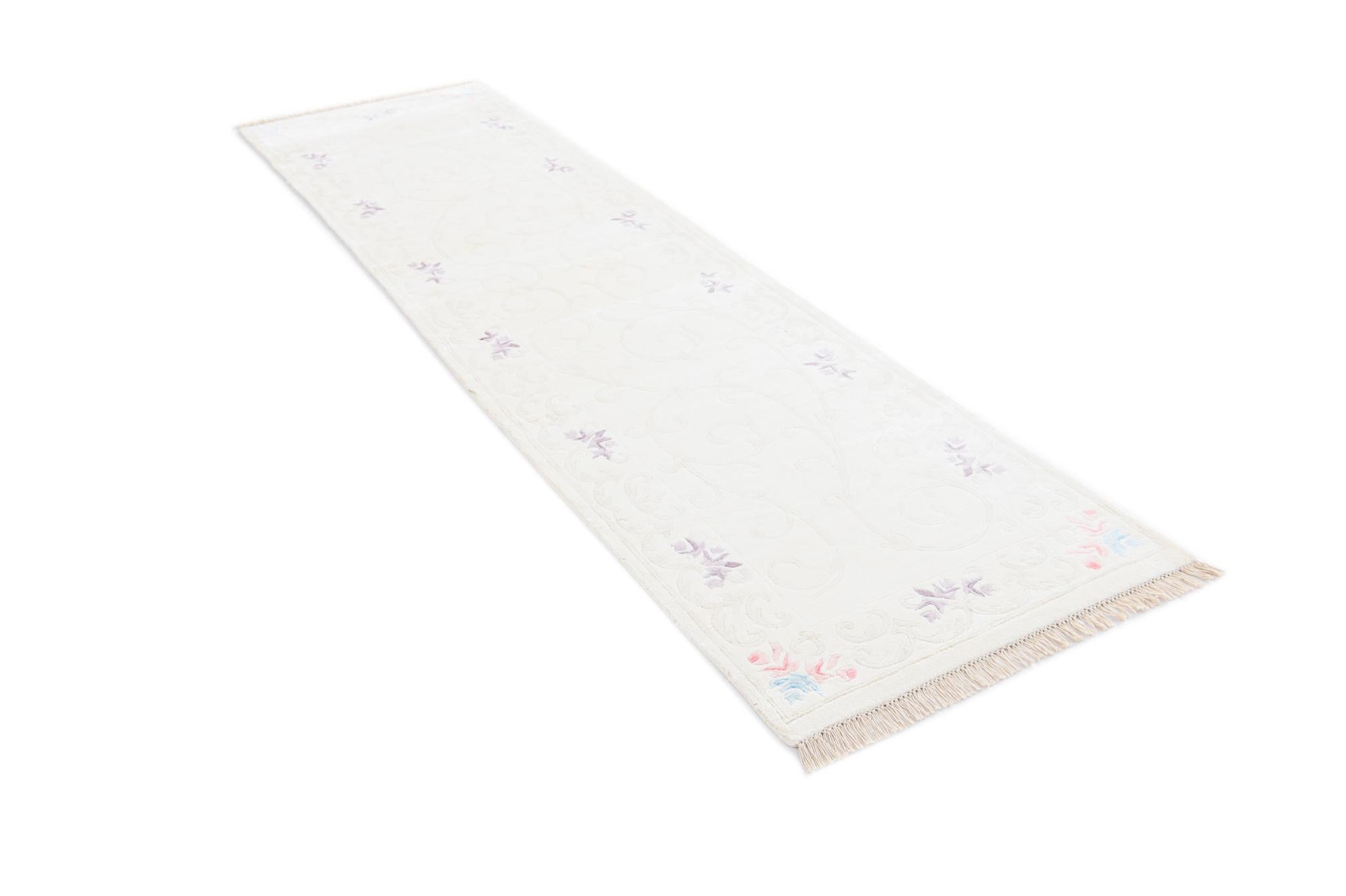 2' 7 x 9' 9 Hand Knotted Darya Wool Runner Rug