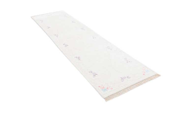 2' 7 x 9' 9 Hand Knotted Darya Wool Runner Rug