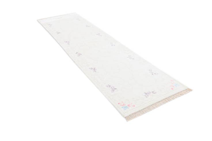 Detail image of 2' 7 x 9' 9 Hand Knotted Darya Wool Runner Rug