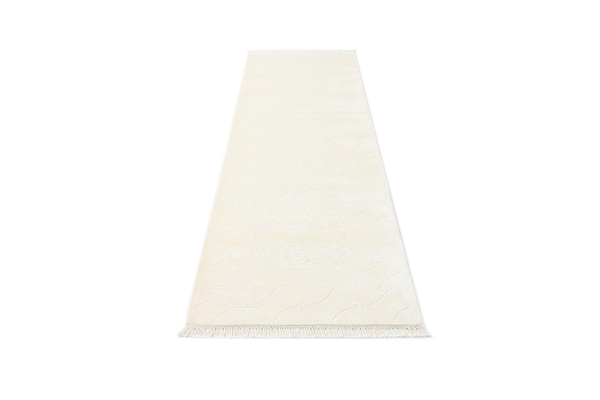 2' 9 x 9' 9 Hand Knotted Darya Wool Runner Rug