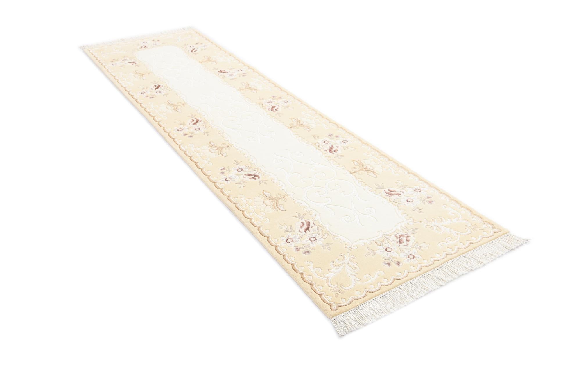 2' 9 x 10' Hand Knotted Darya Wool Runner Rug