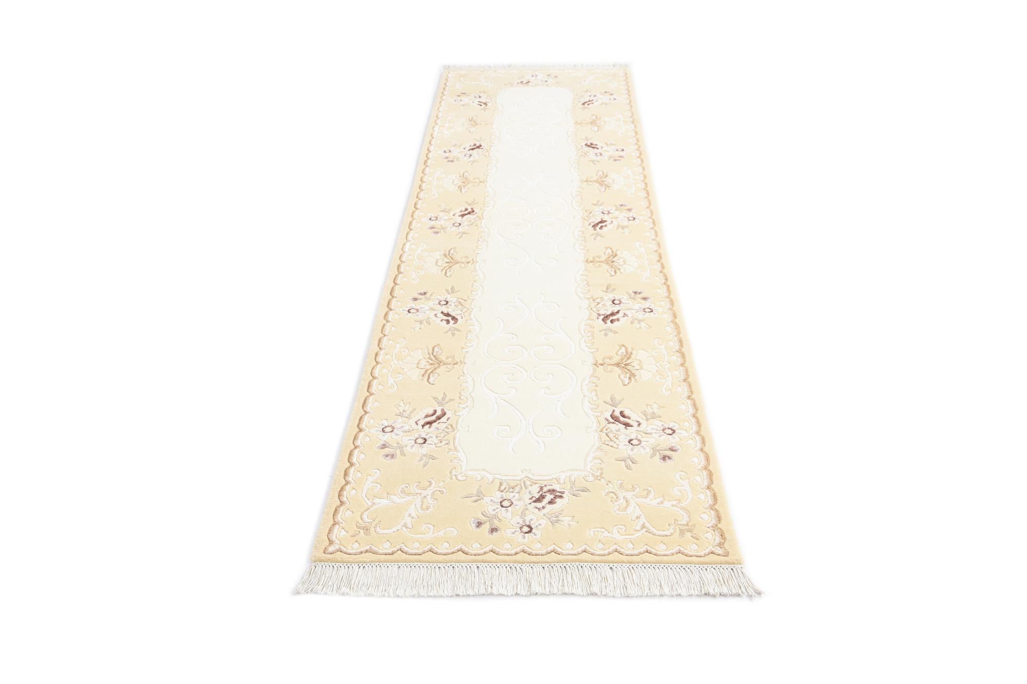 2' 9 x 10' Hand Knotted Darya Wool Runner Rug