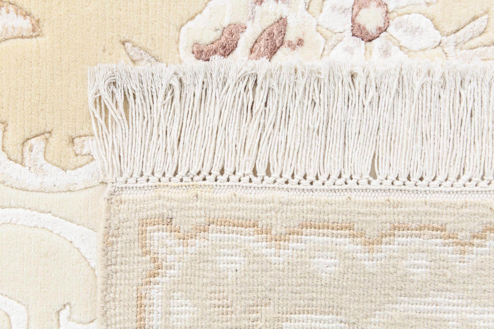 2' 9 x 10' Hand Knotted Darya Wool Runner Rug