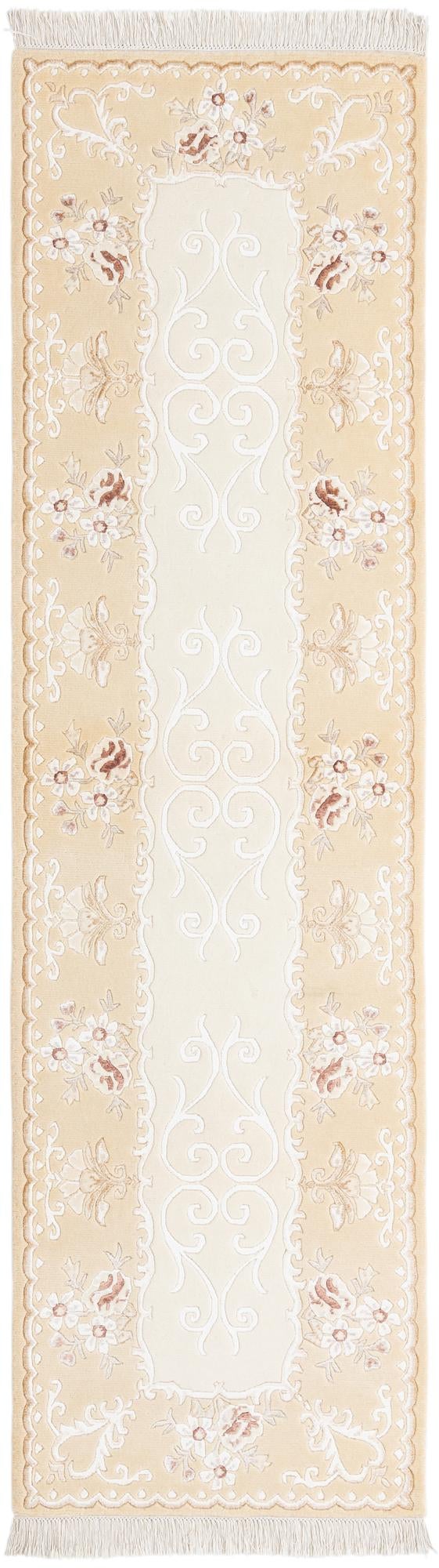 2' 9 x 10' Hand Knotted Darya Wool Runner Rug