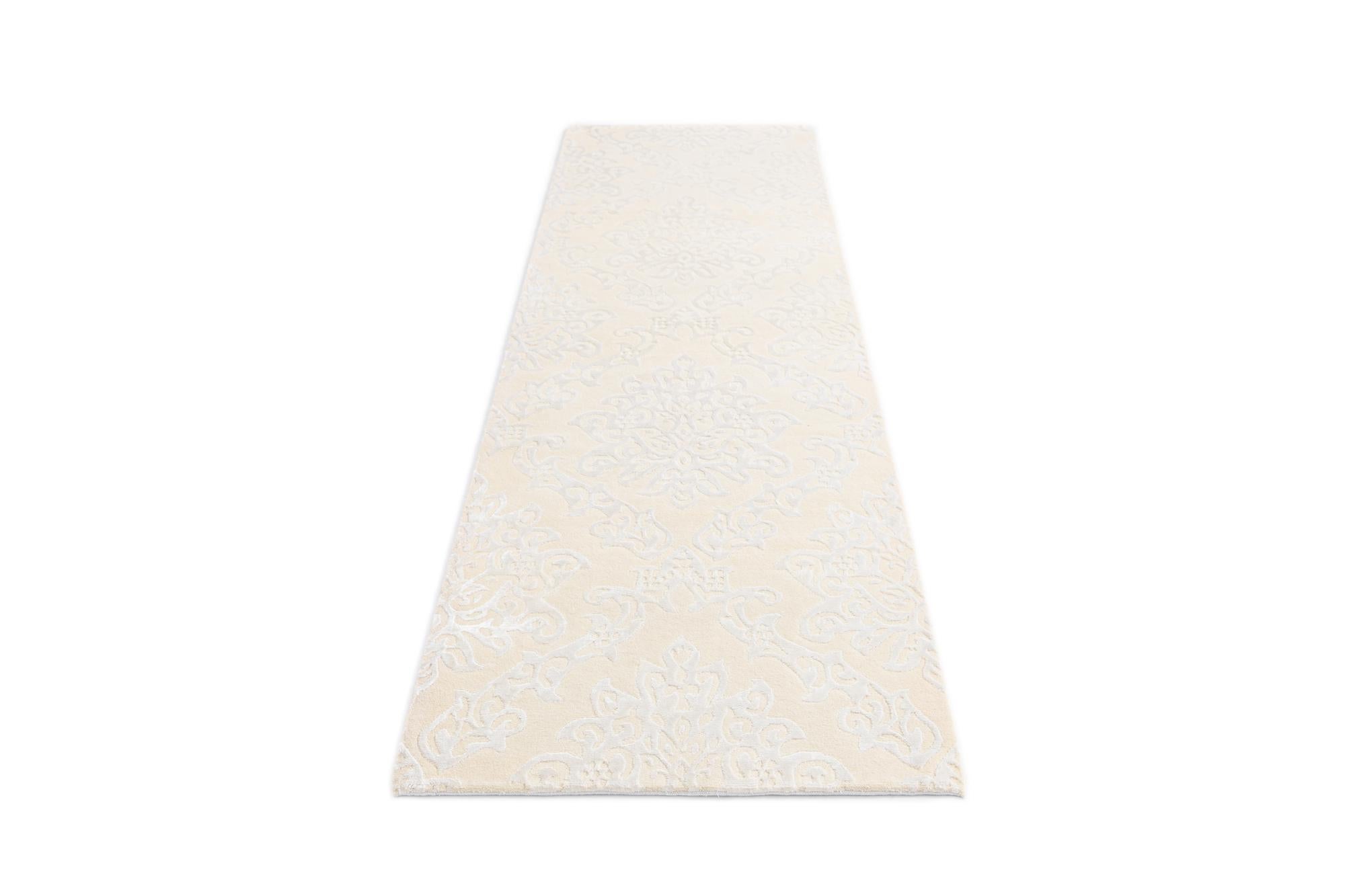 2' 10 x 10' Hand Knotted Darya Wool Runner Rug