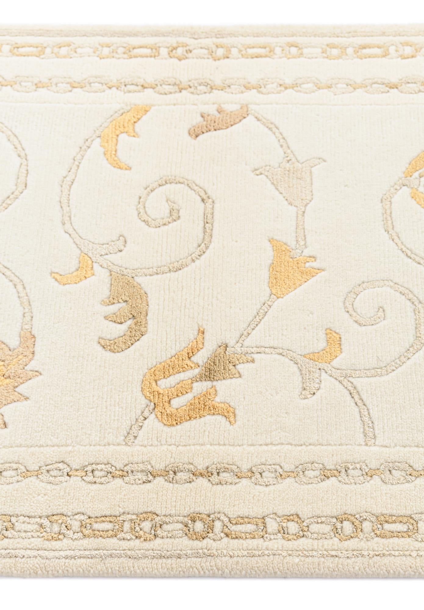 2' 8 x 9' 10 Hand Knotted Darya Wool Runner Rug