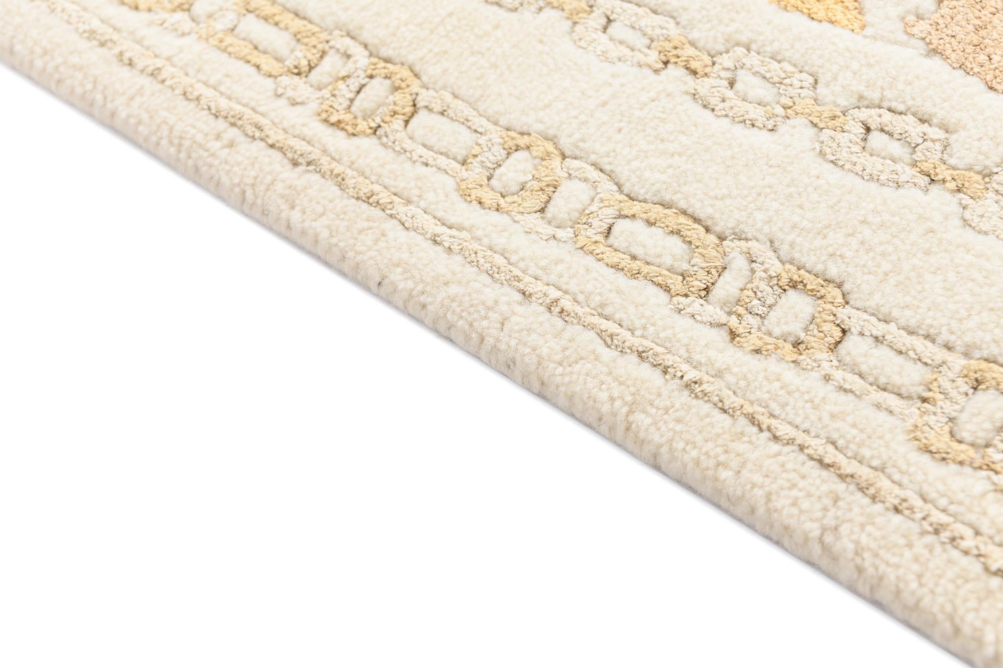 2' 8 x 9' 10 Hand Knotted Darya Wool Runner Rug