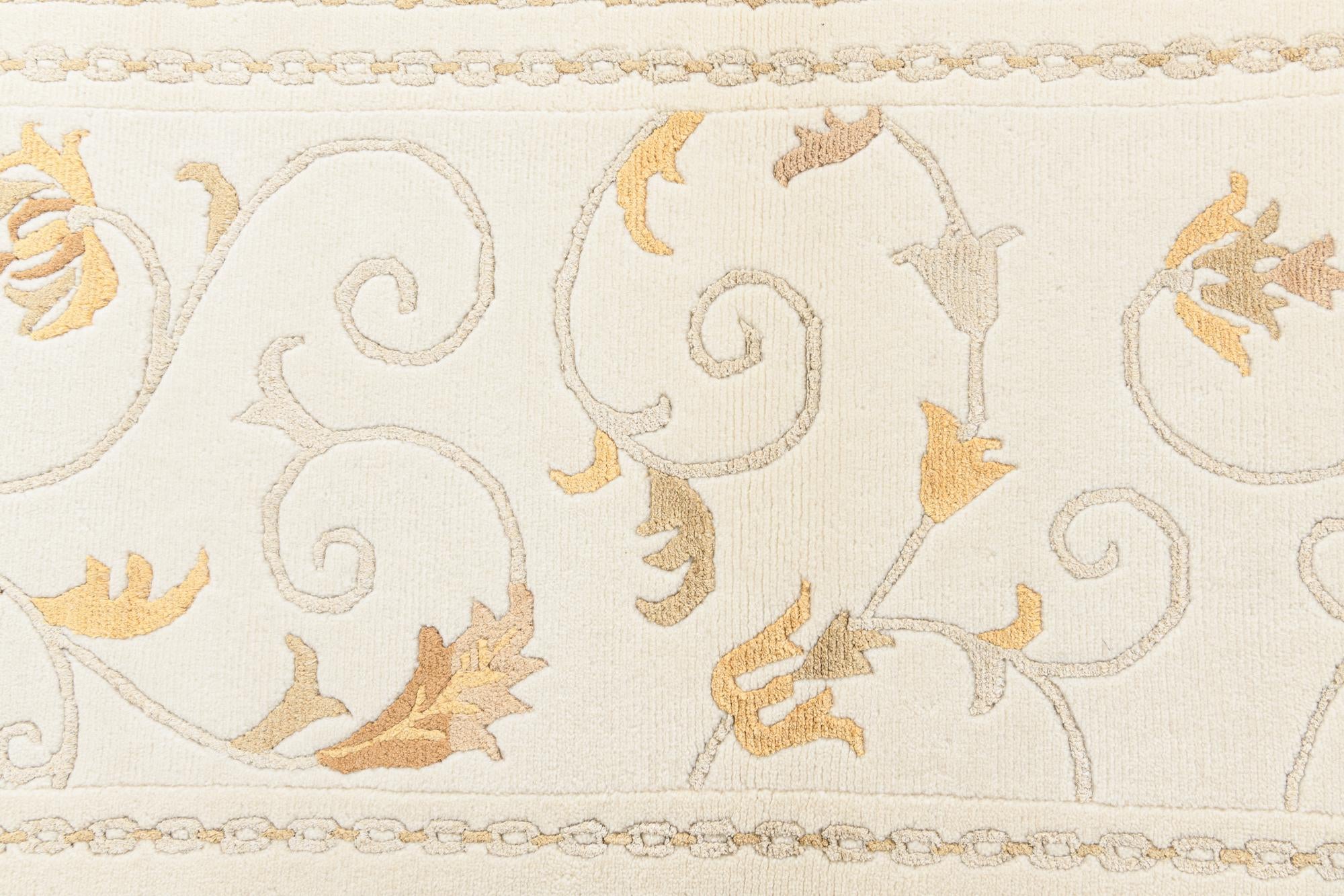 2' 8 x 9' 10 Hand Knotted Darya Wool Runner Rug