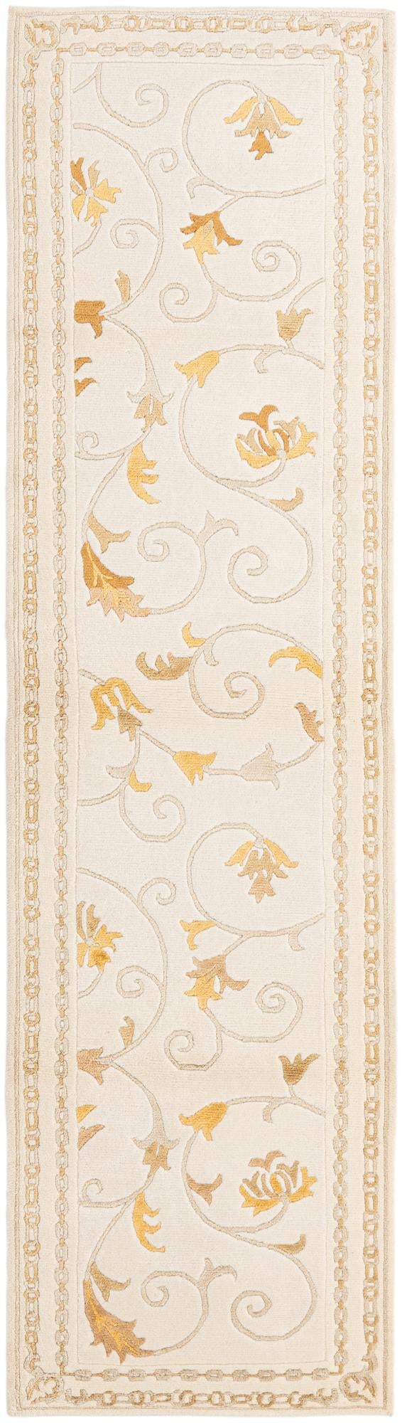 2' 8 x 9' 10 Hand Knotted Darya Wool Runner Rug