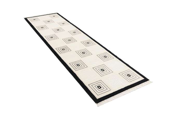 2' 7 x 9' 10 Hand Knotted Darya Wool Runner Rug