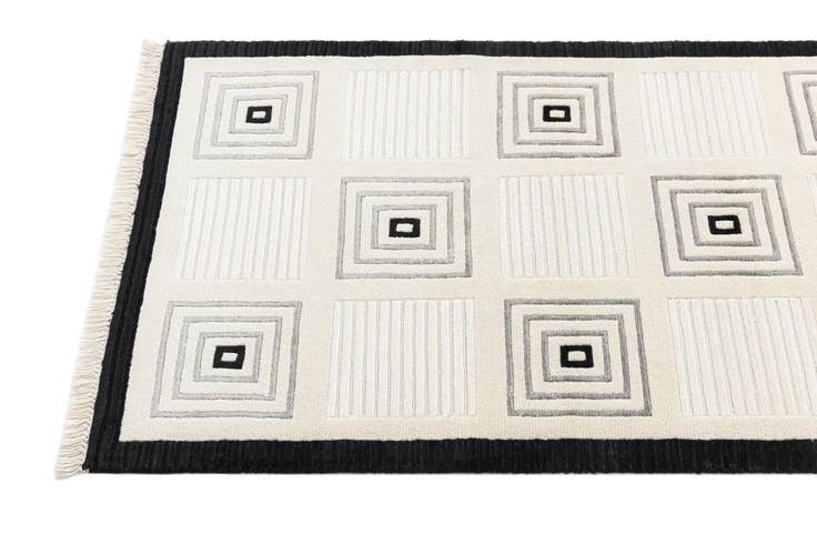 Detail image of 2' 7 x 9' 10 Hand Knotted Darya Wool Runner Rug