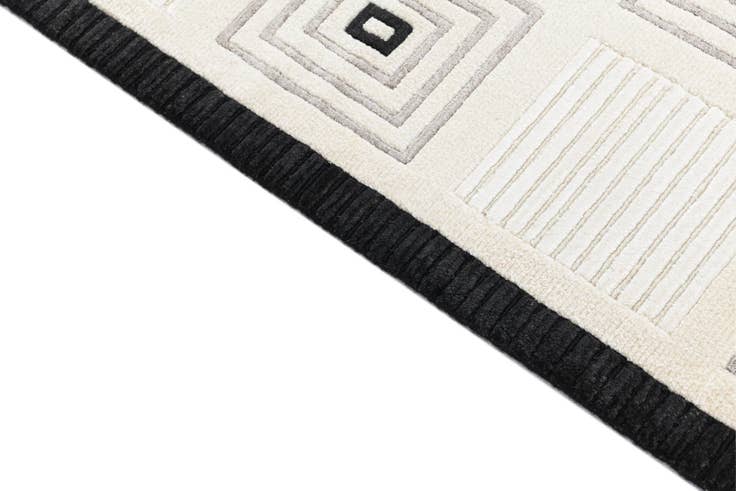 Detail image of 2' 7 x 9' 10 Hand Knotted Darya Wool Runner Rug