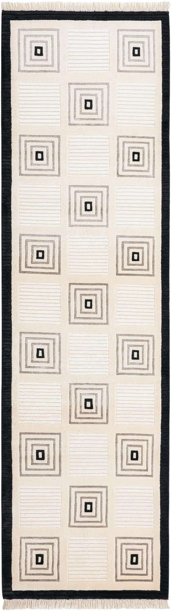 2' 7 x 9' 10 Hand Knotted Darya Wool Runner Rug