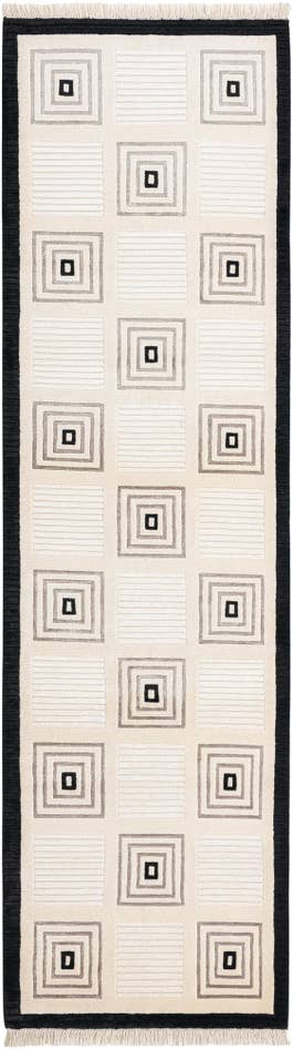 Detail image of 2' 7 x 9' 10 Hand Knotted Darya Wool Runner Rug