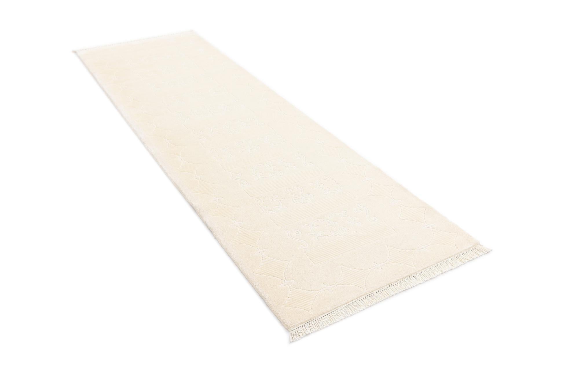 2' 11 x 9' 8 Hand Knotted Darya Wool Runner Rug