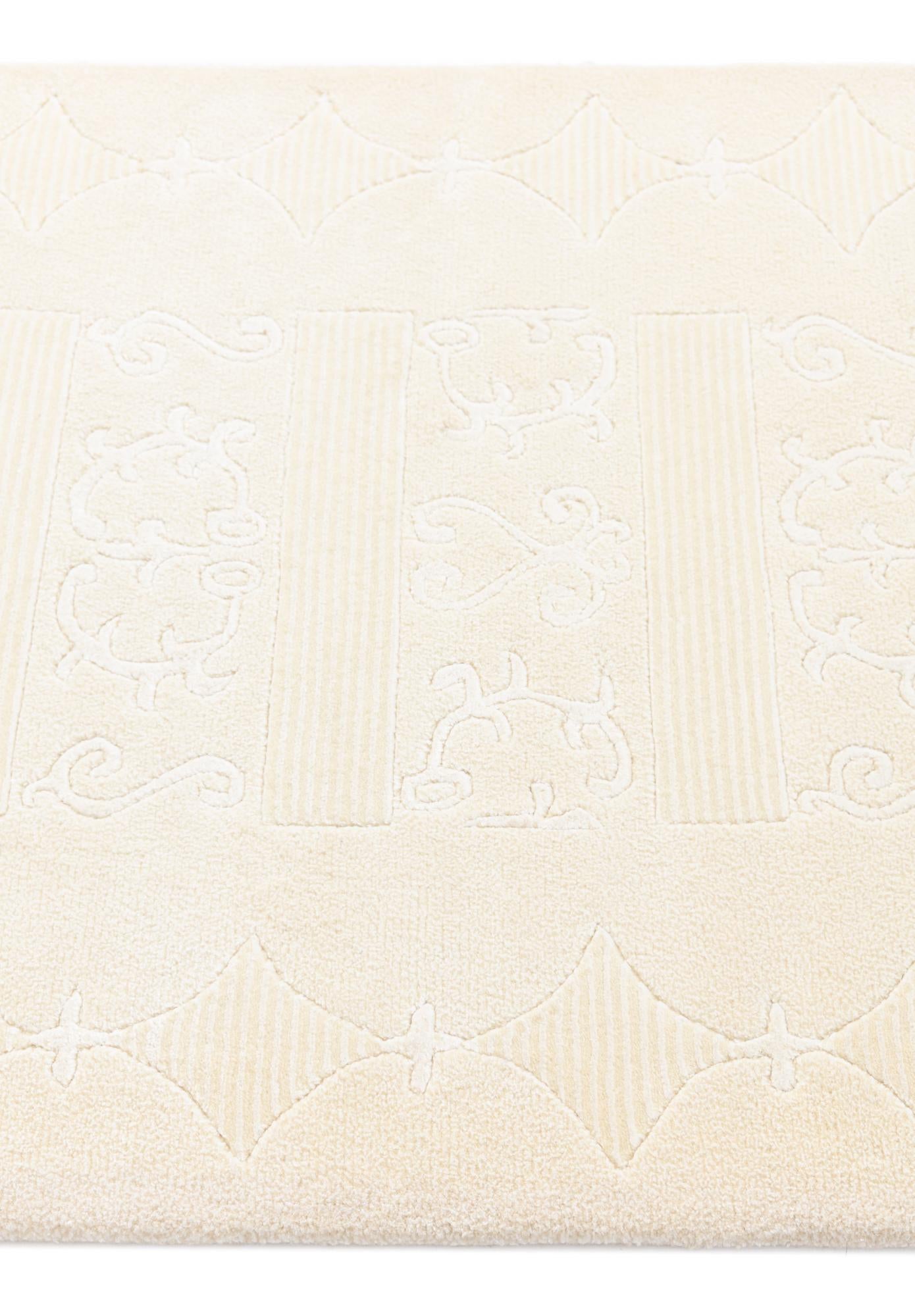 2' 11 x 9' 8 Hand Knotted Darya Wool Runner Rug