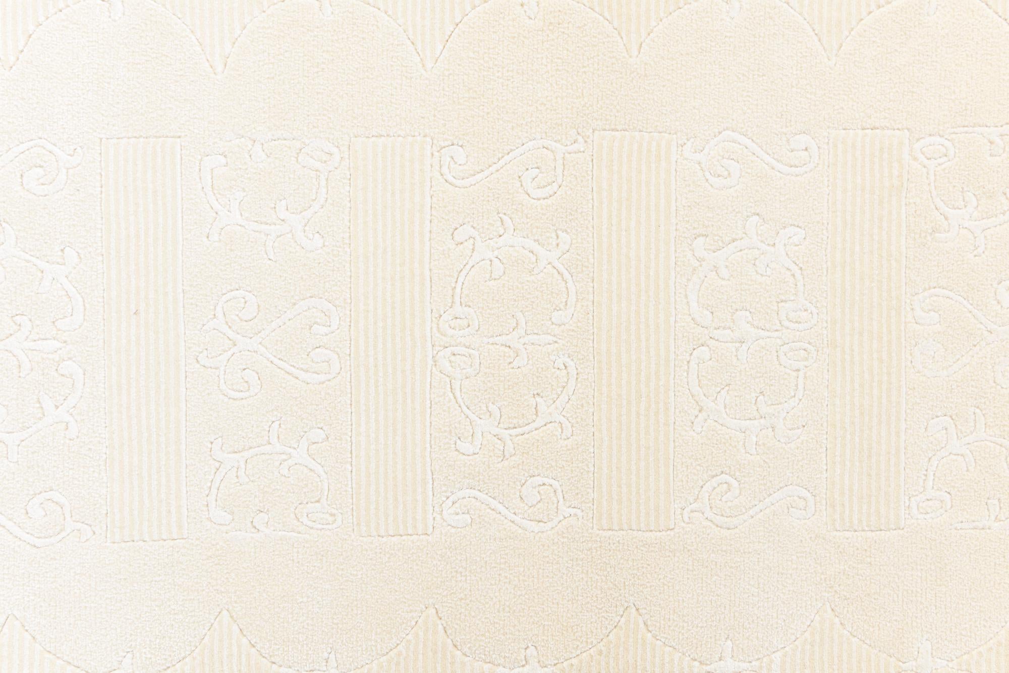 2' 11 x 9' 8 Hand Knotted Darya Wool Runner Rug