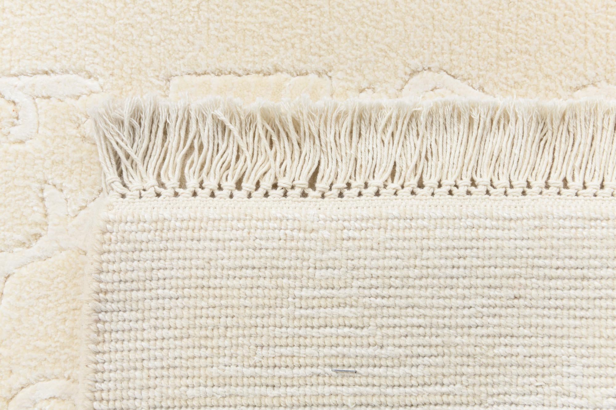2' 11 x 9' 8 Hand Knotted Darya Wool Runner Rug
