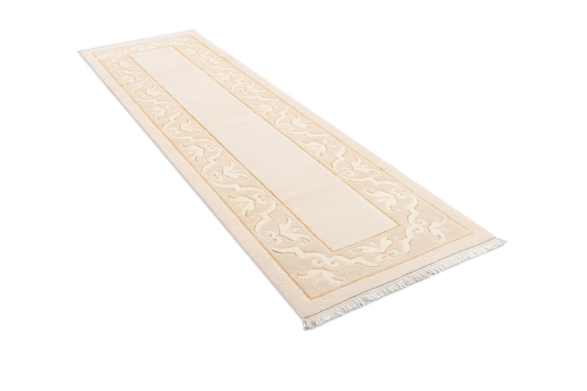 2' 9 x 9' 8 Hand Knotted Darya Wool Runner Rug