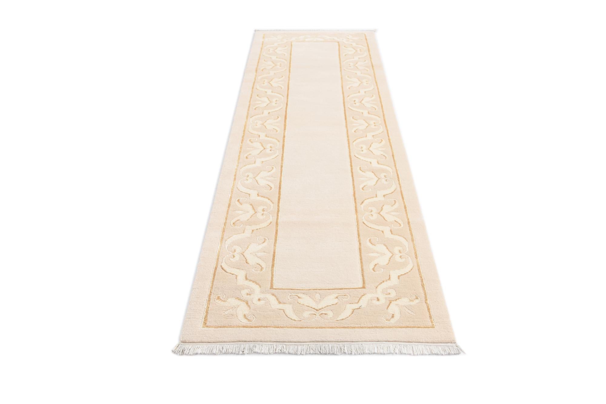 2' 9 x 9' 8 Hand Knotted Darya Wool Runner Rug