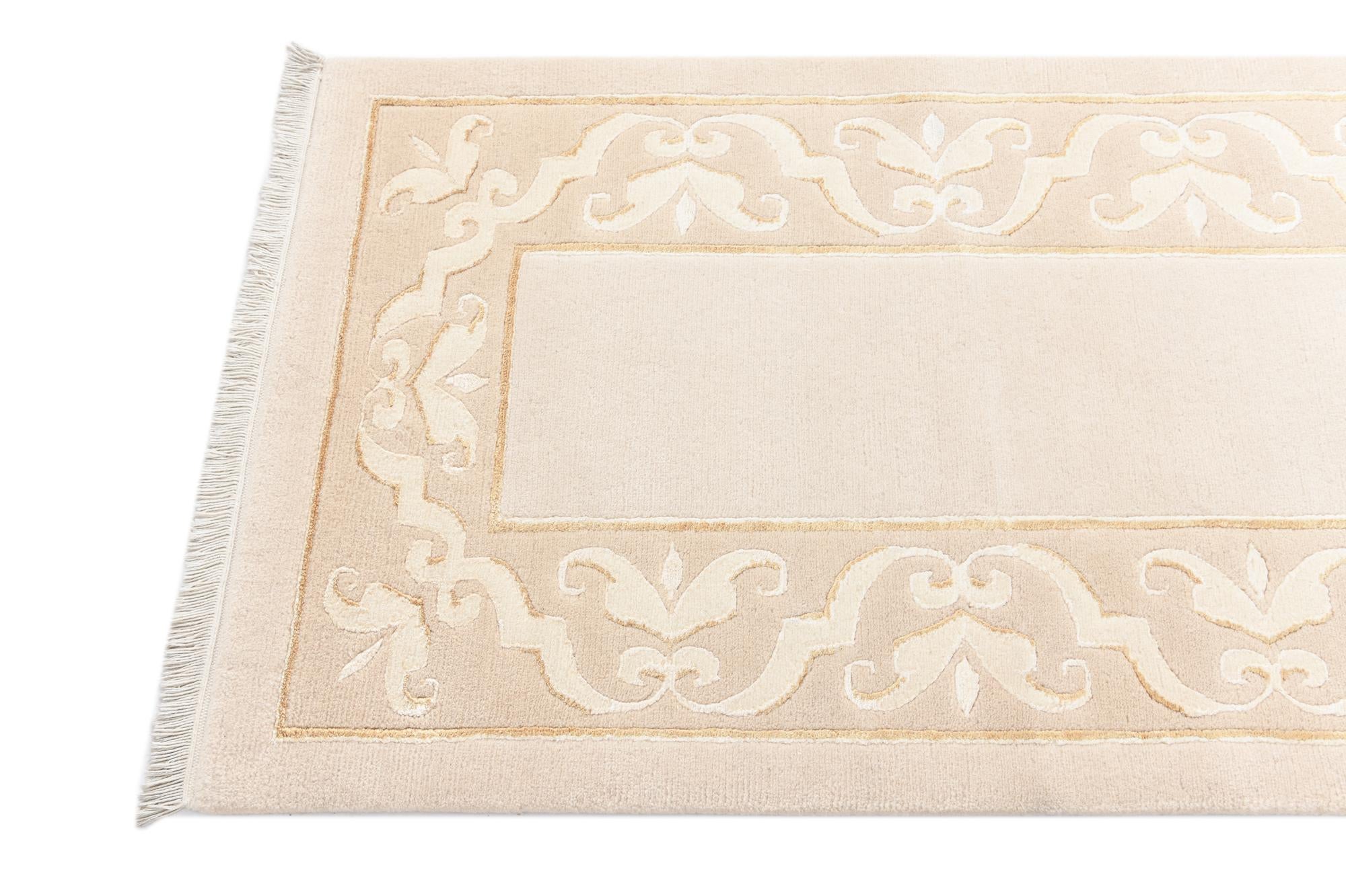 2' 9 x 9' 8 Hand Knotted Darya Wool Runner Rug