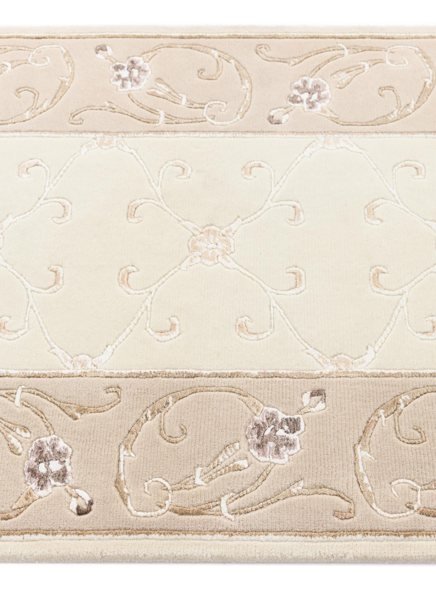 2' 11 x 9' 9 Hand Knotted Darya Wool Runner Rug