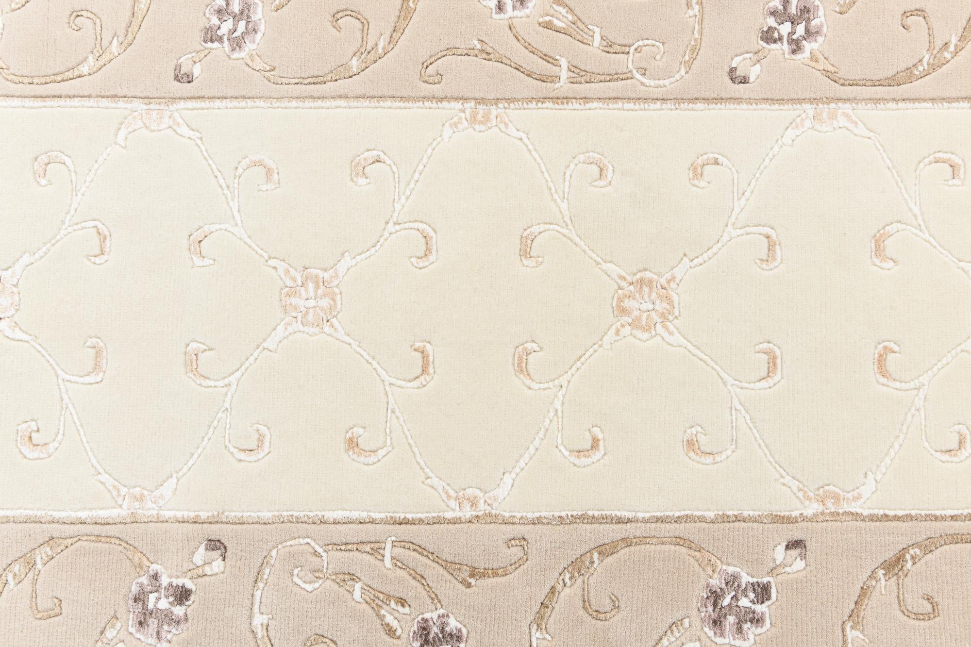 2' 11 x 9' 9 Hand Knotted Darya Wool Runner Rug