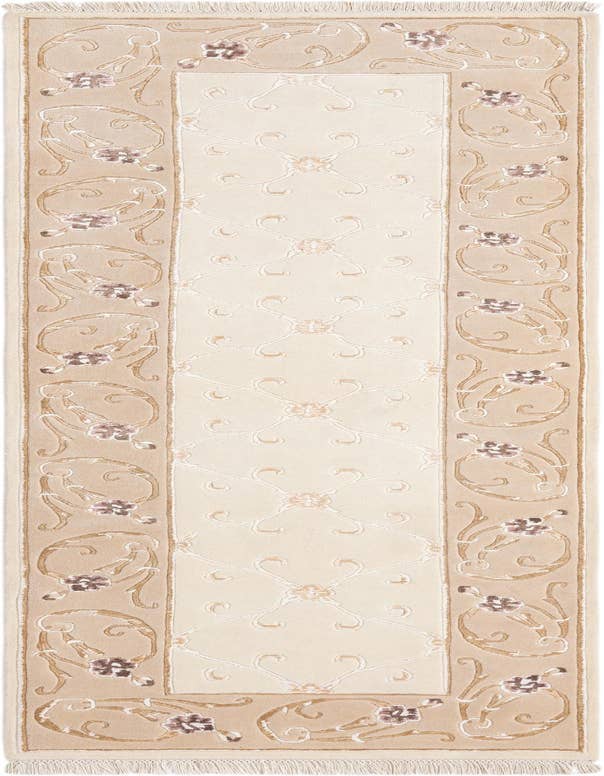 Detail image of 2' 11 x 9' 9 Hand Knotted Darya Wool Runner Rug