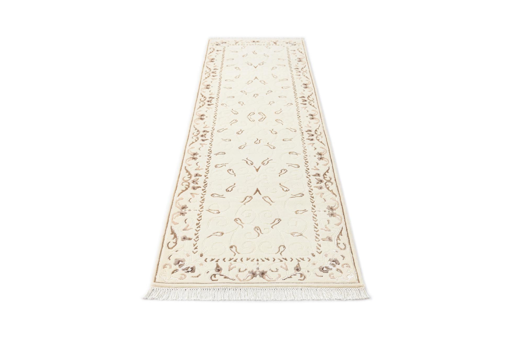 2' 8 x 9' 9 Hand Knotted Darya Wool Runner Rug