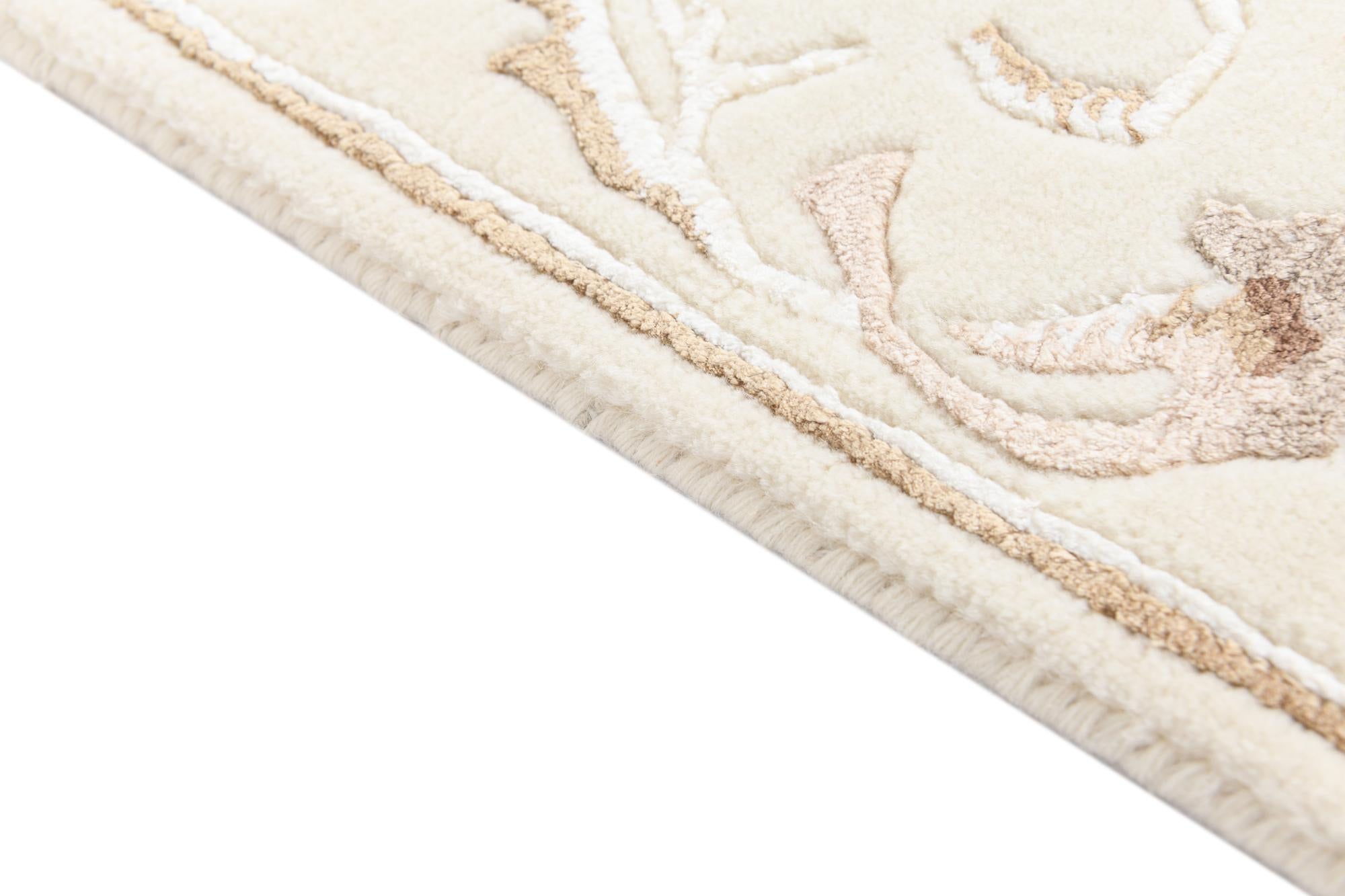 2' 8 x 9' 9 Hand Knotted Darya Wool Runner Rug