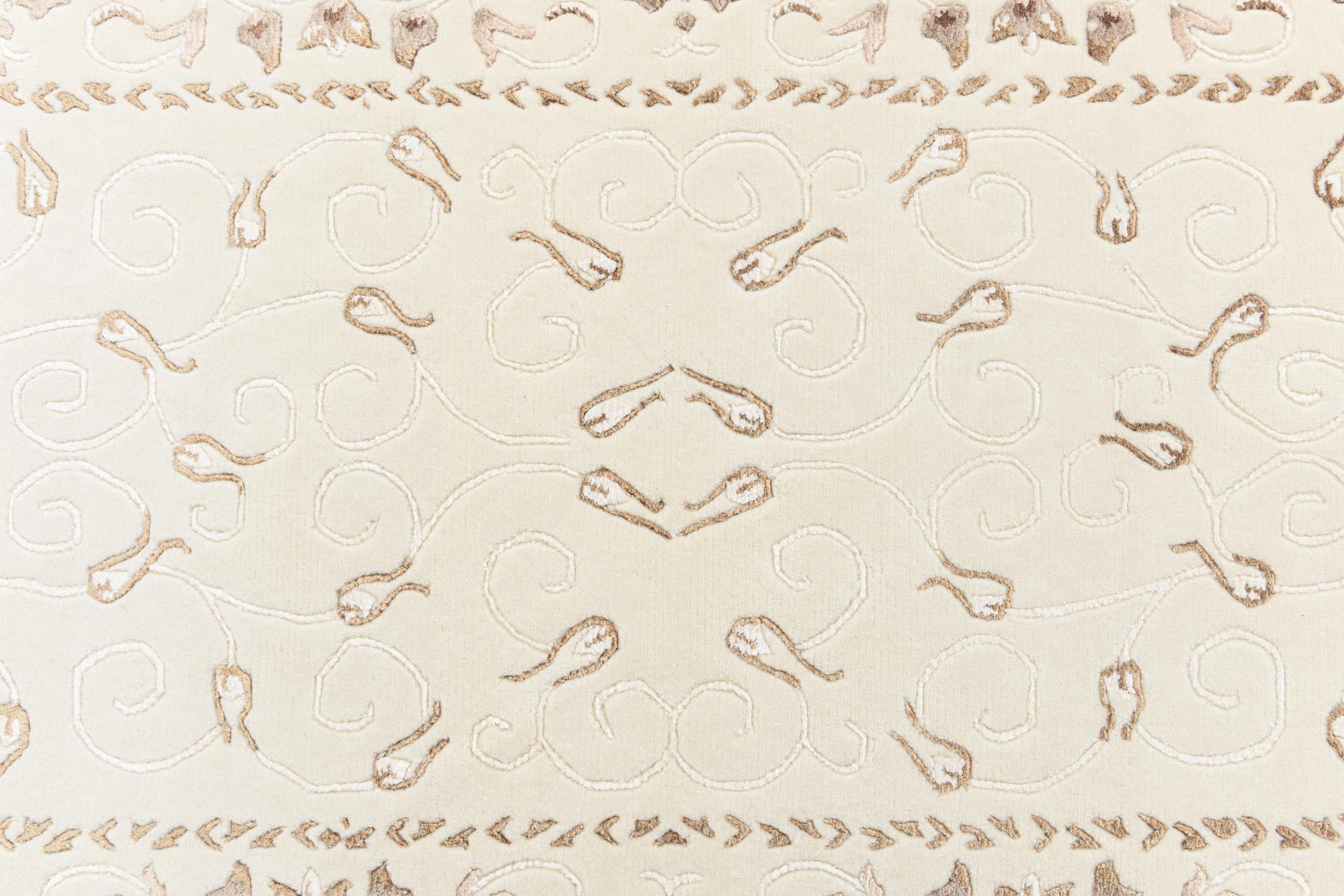 2' 8 x 9' 9 Hand Knotted Darya Wool Runner Rug