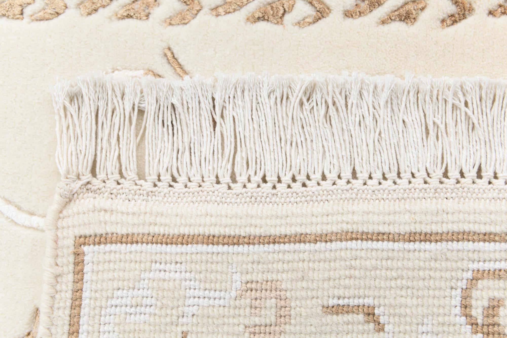 2' 8 x 9' 9 Hand Knotted Darya Wool Runner Rug