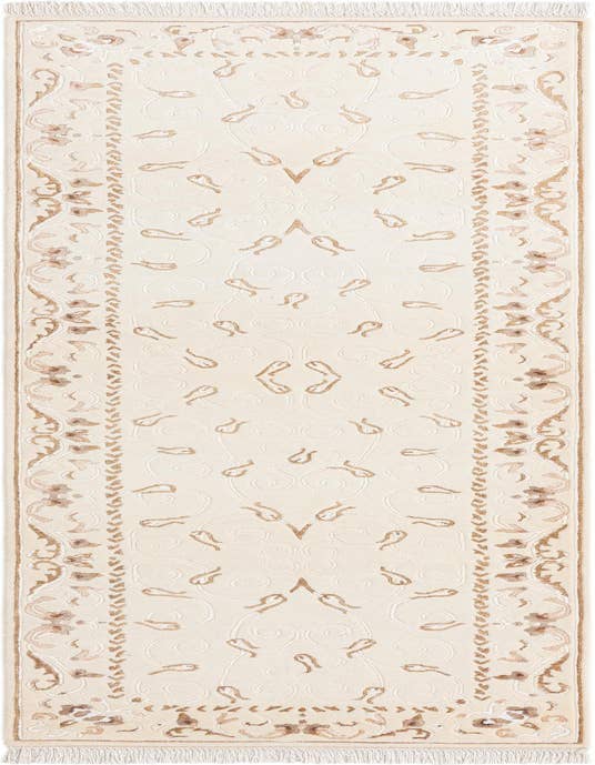 Detail image of 2' 8 x 9' 9 Hand Knotted Darya Wool Runner Rug