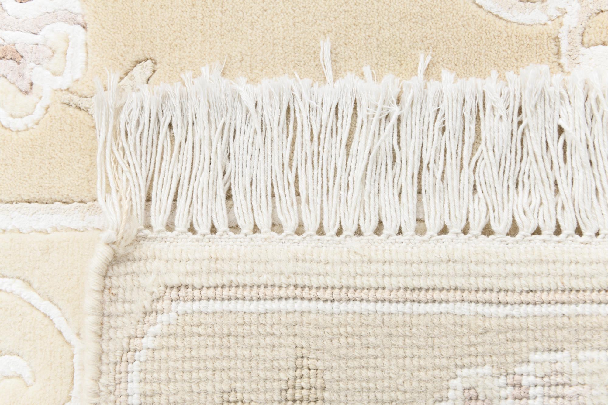 2' 8 x 9' 8 Hand Knotted Darya Wool Runner Rug