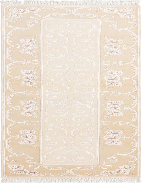 Detail image of 2' 8 x 9' 8 Hand Knotted Darya Wool Runner Rug
