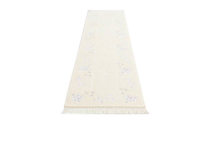 Detail image of 2' 7 x 9' 11 Hand Knotted Darya Wool Runner Rug