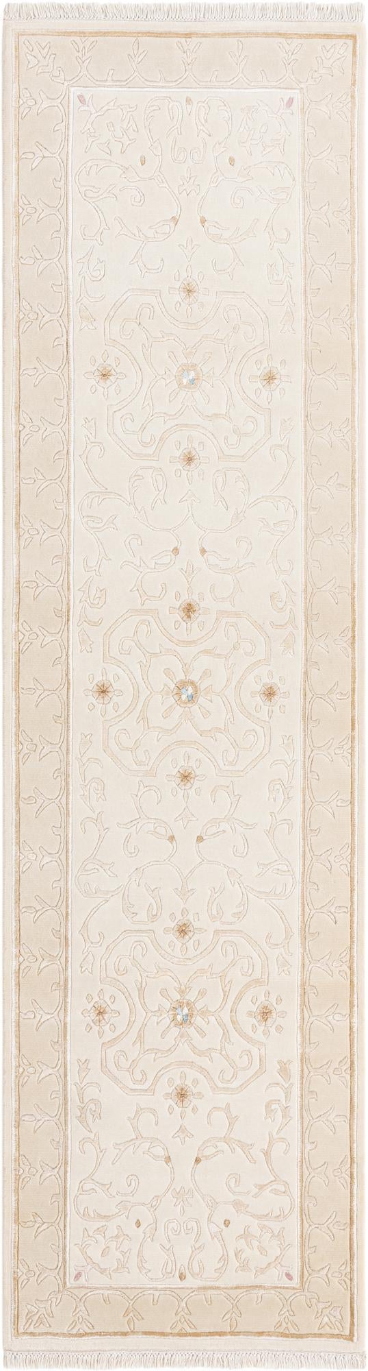 2' 8 x 9' 9 Hand Knotted Darya Wool Runner Rug