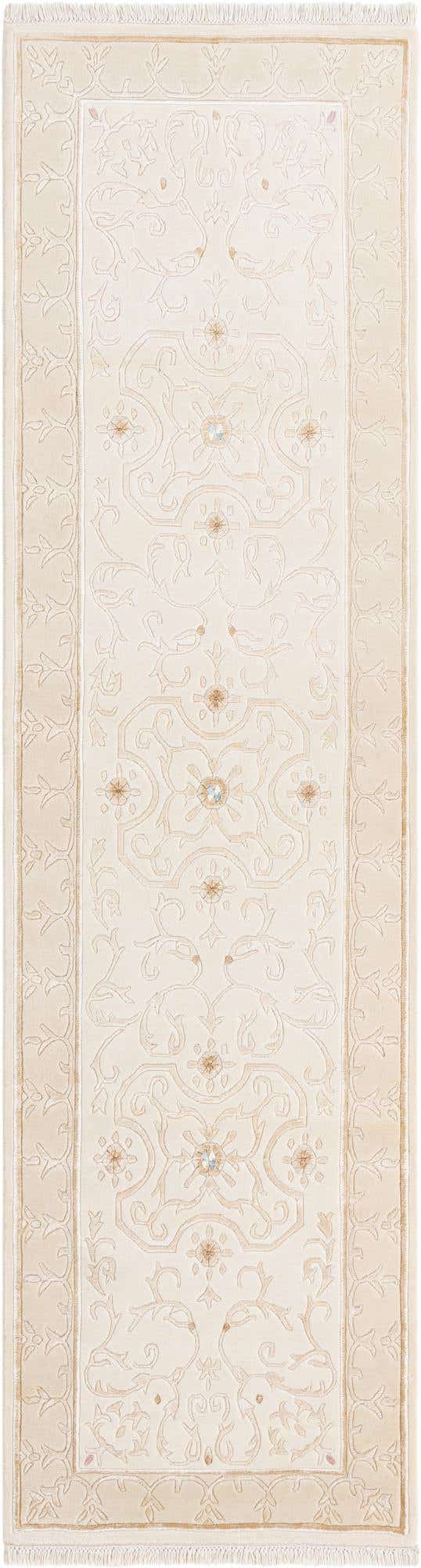 2' 8 x 9' 9 Hand Knotted Darya Wool Runner Rug