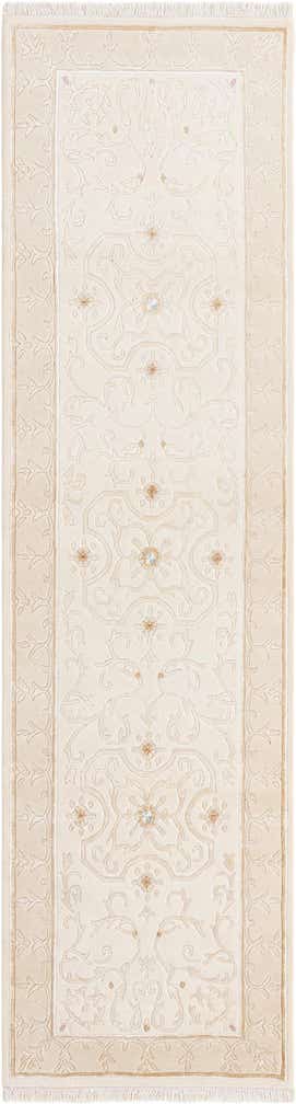 2' 8 x 9' 9 Hand Knotted Darya Wool Runner Rug