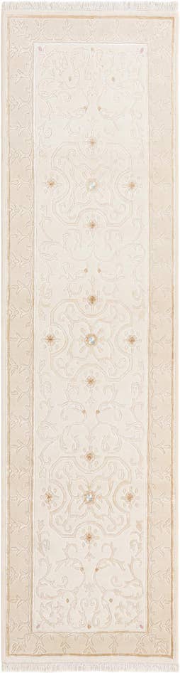 Detail image of 2' 8 x 9' 9 Hand Knotted Darya Wool Runner Rug