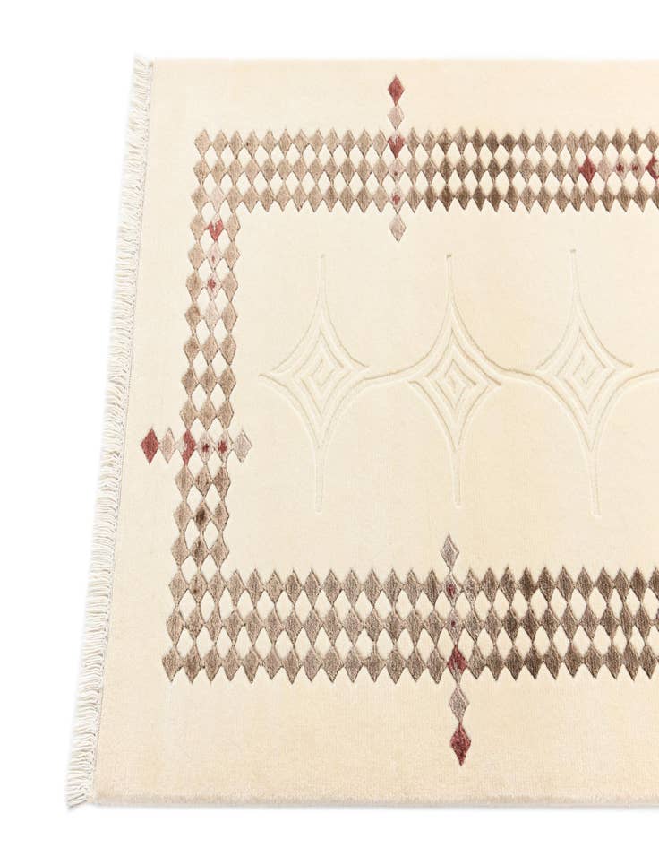 Detail image of 2' 8 x 9' 9  Hand Knotted Darya Wool Runner Rug