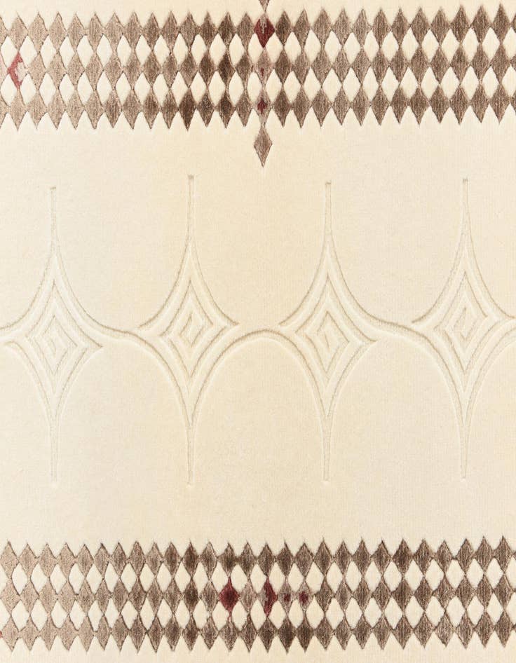 Detail image of 2' 8 x 9' 9  Hand Knotted Darya Wool Runner Rug