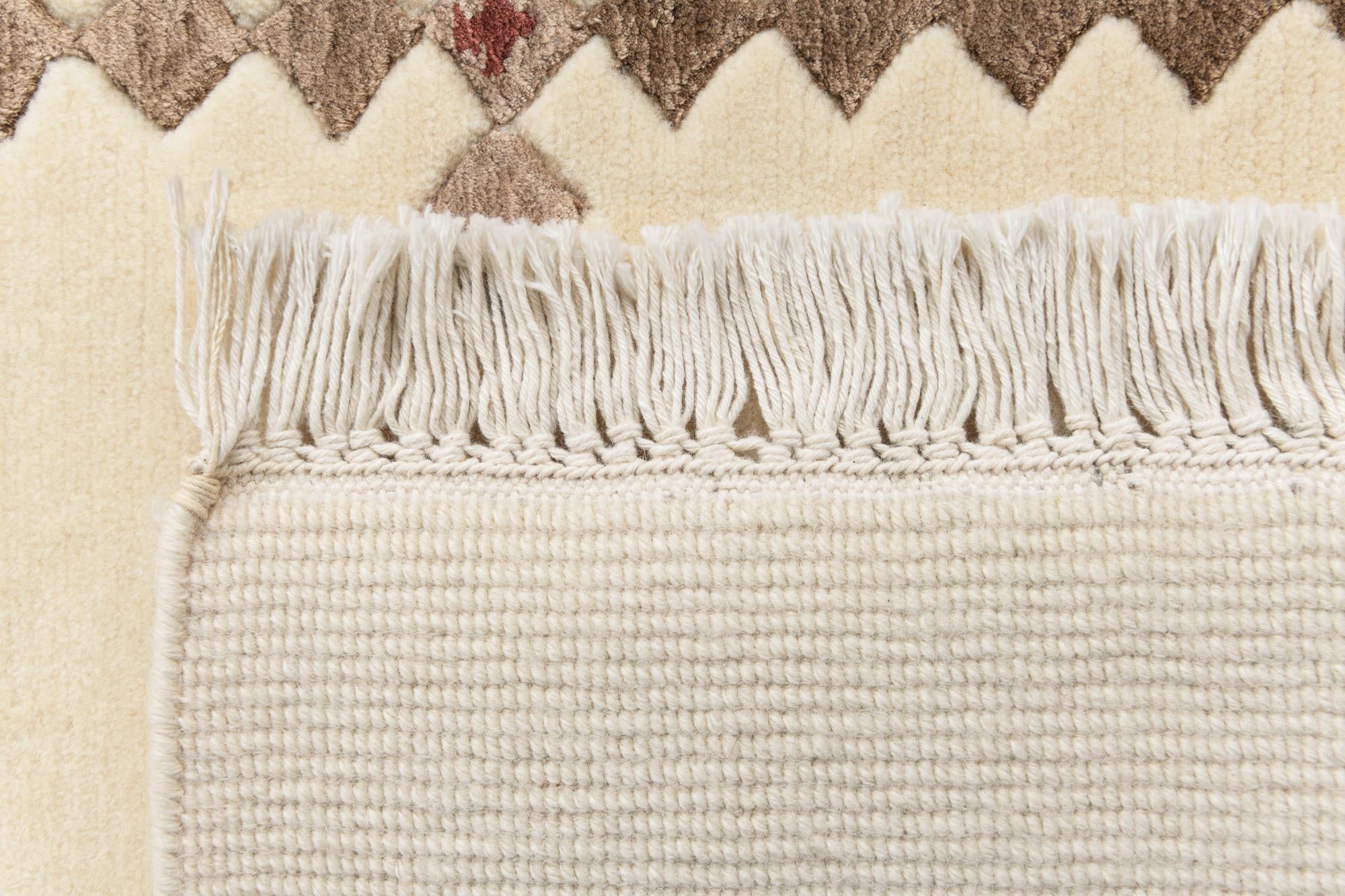 2' 8 x 9' 9 Hand Knotted Darya Wool Runner Rug