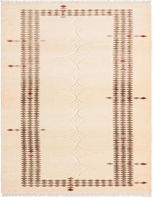 Detail image of 2' 8 x 9' 9 Hand Knotted Darya Wool Runner Rug