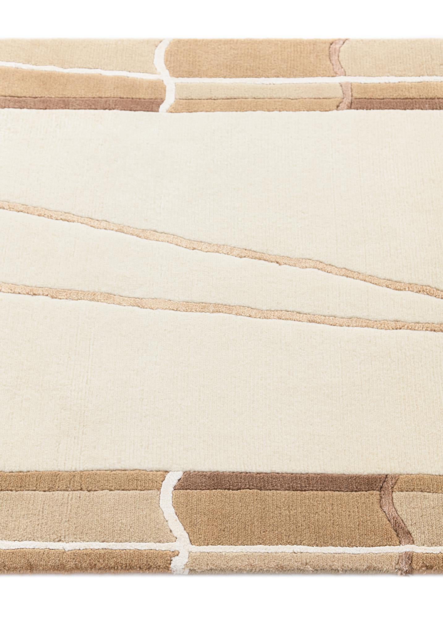 2' 7 x 9' 7 Hand Knotted Darya Wool Runner Rug