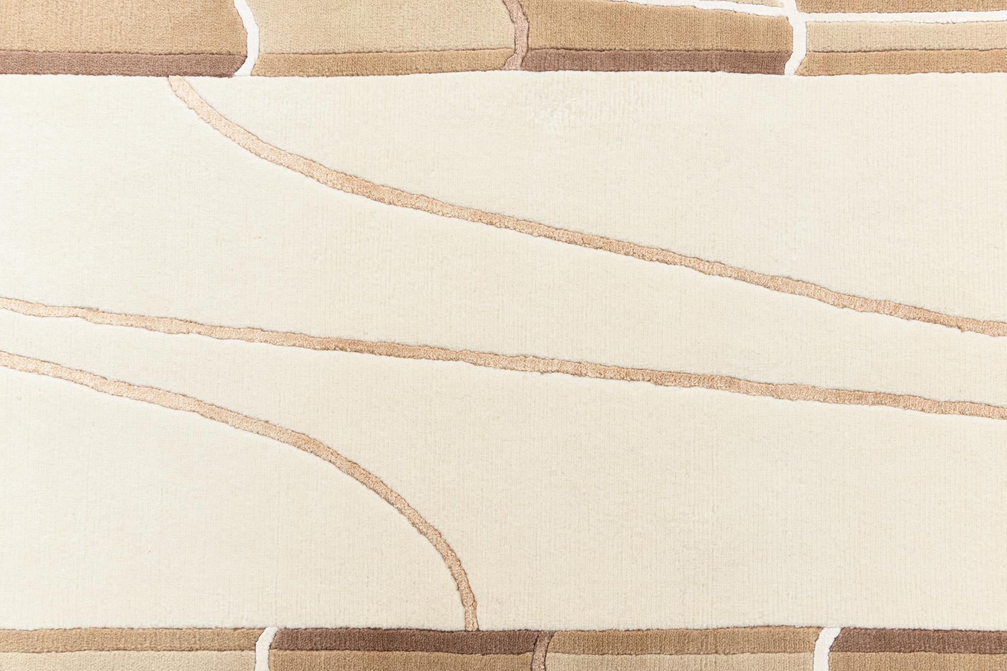 2' 7 x 9' 7 Hand Knotted Darya Wool Runner Rug