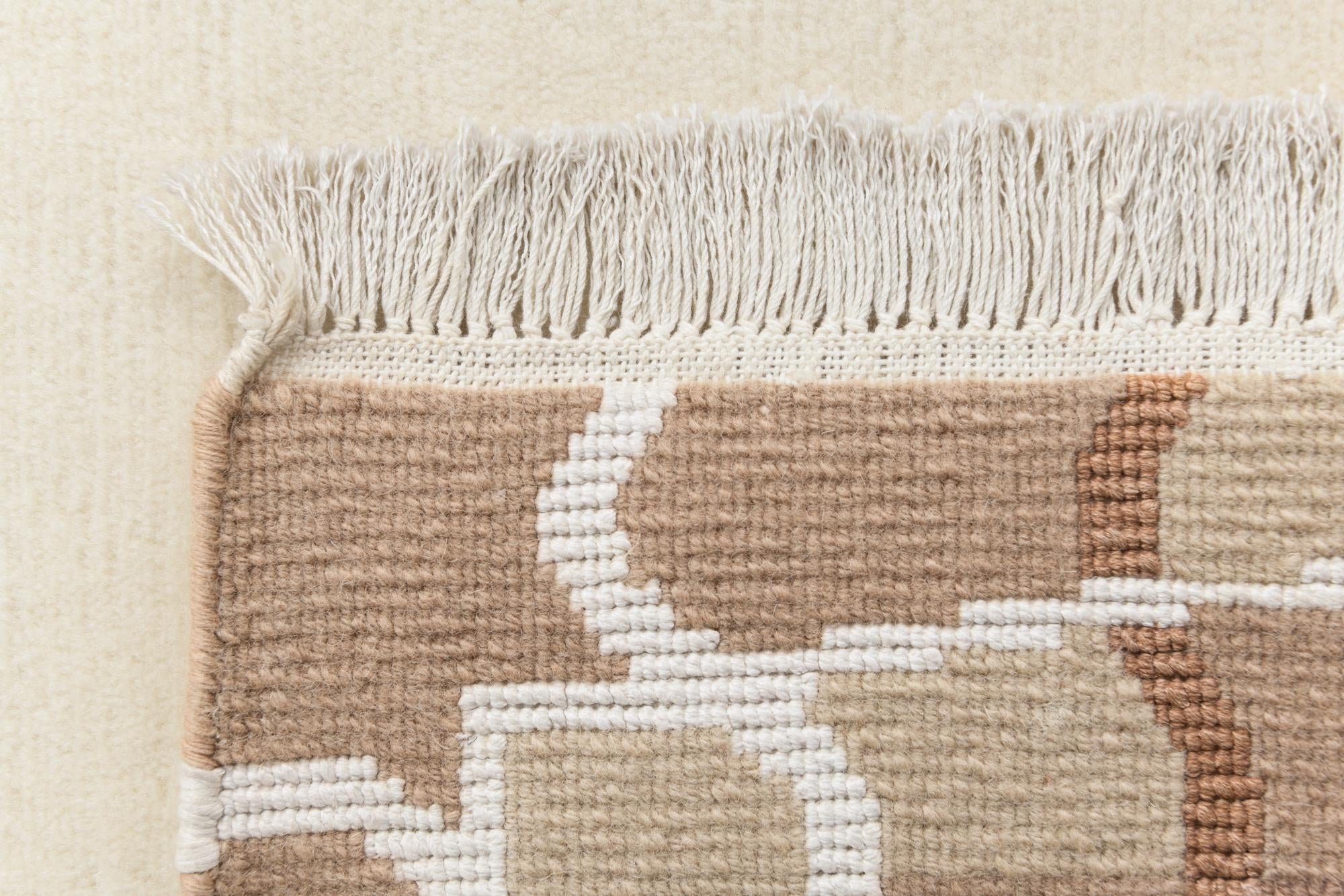 2' 7 x 9' 7 Hand Knotted Darya Wool Runner Rug